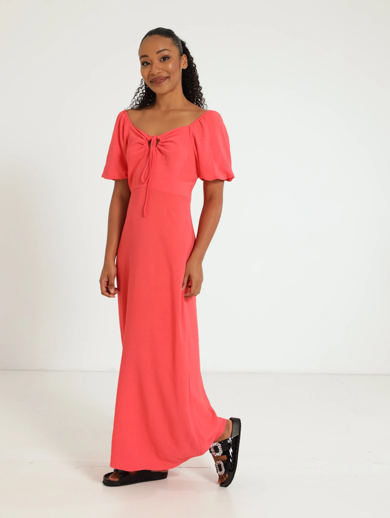 Tie Front Maxi Dress - Image 2