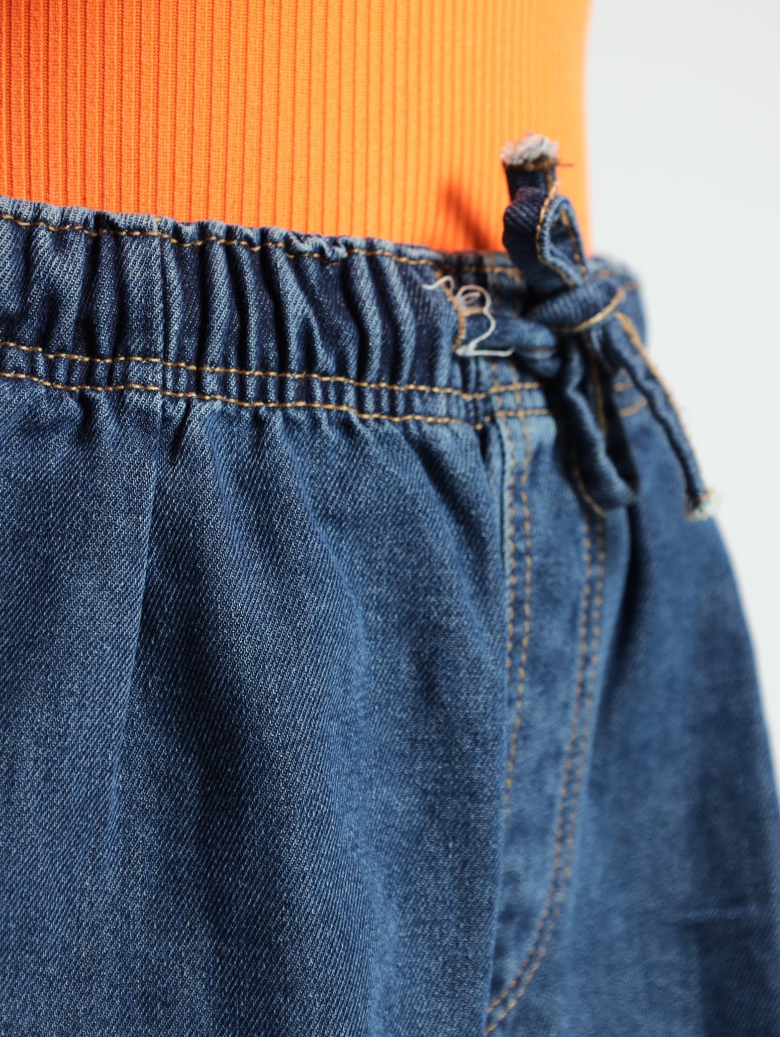 Tie Waist Turn Up Hem Shorts - Image 5