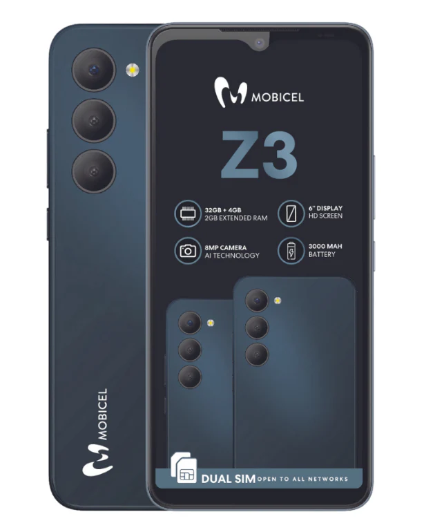 Z3 Dual Sim Blue Cellphone Telkom