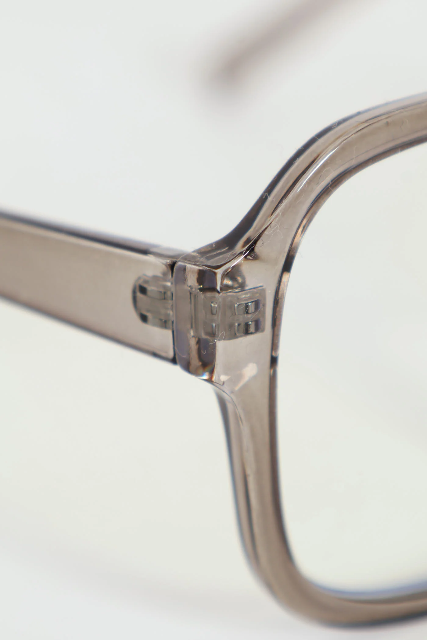 Transparent Frame Retro Beam Blue Block Glasses - Ice Grey - Image 3