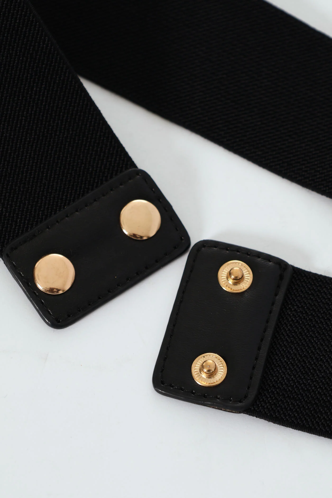 Triple Ripple Connected Waisted Belt - Matte Gold - Image 2