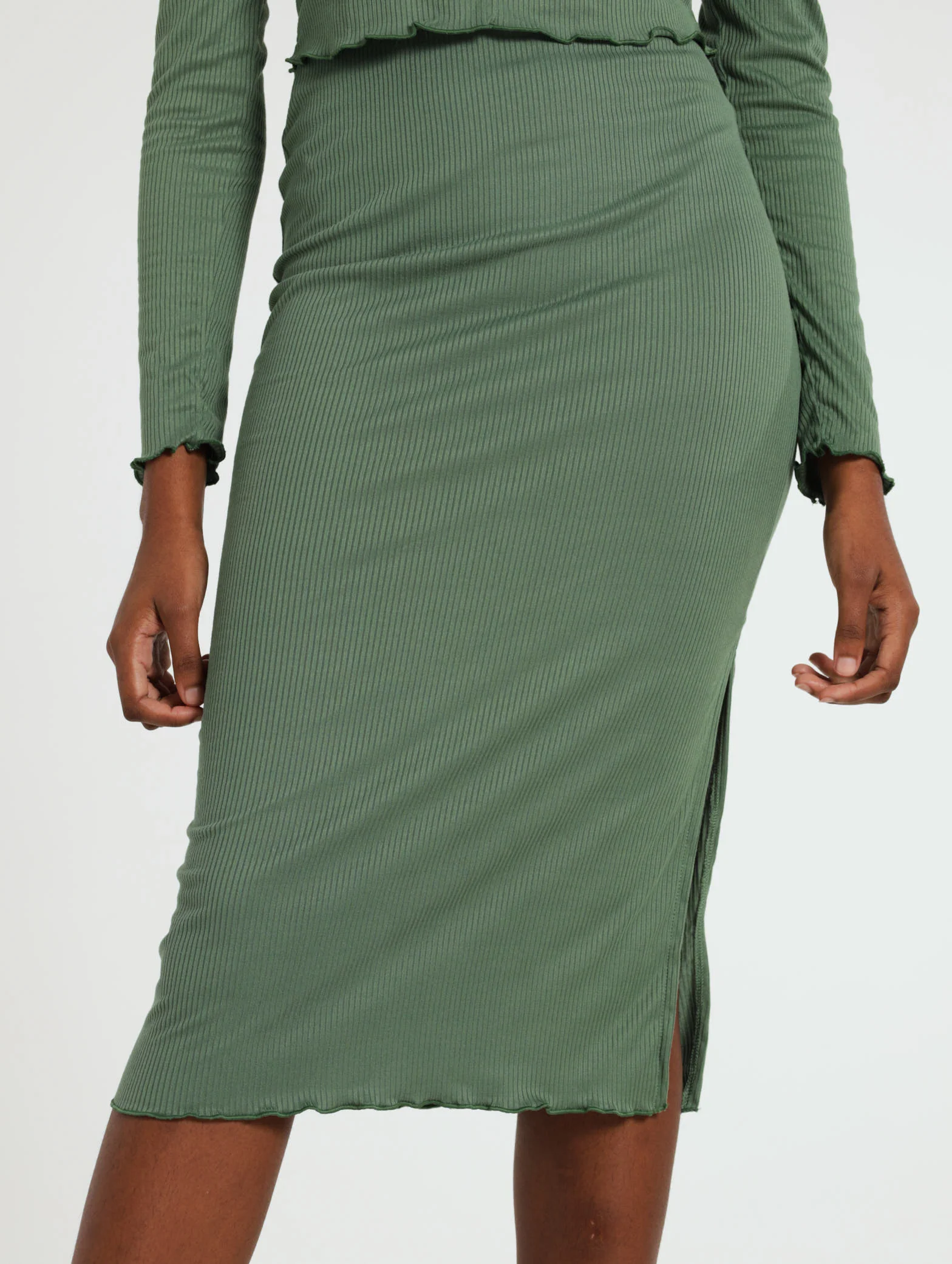 Tube Lettuce Edge Skirt