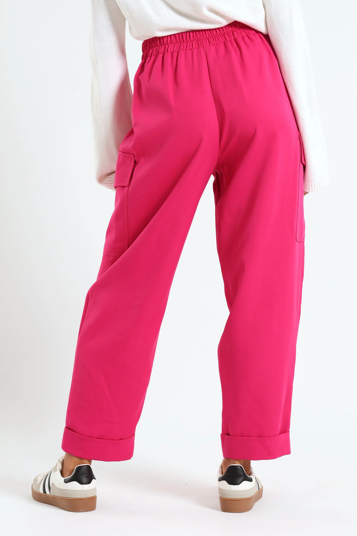Turnup Barbi Cargo Pants - Pink - Image 5