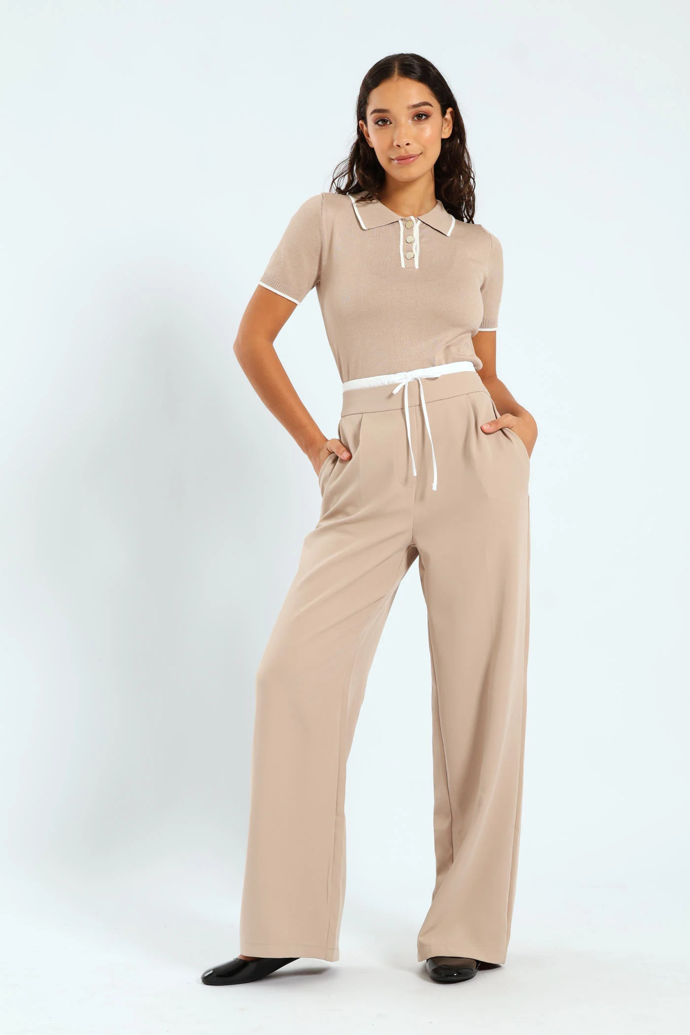 Tuxedo Pants - Nude - Image 2