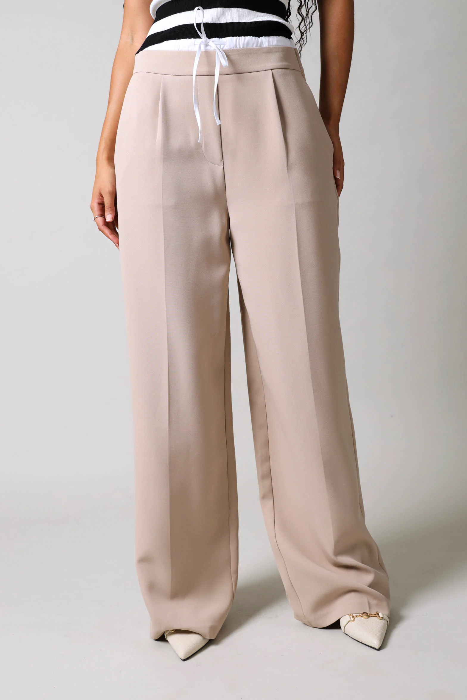 Tuxedo Pants - Nude - Image 2