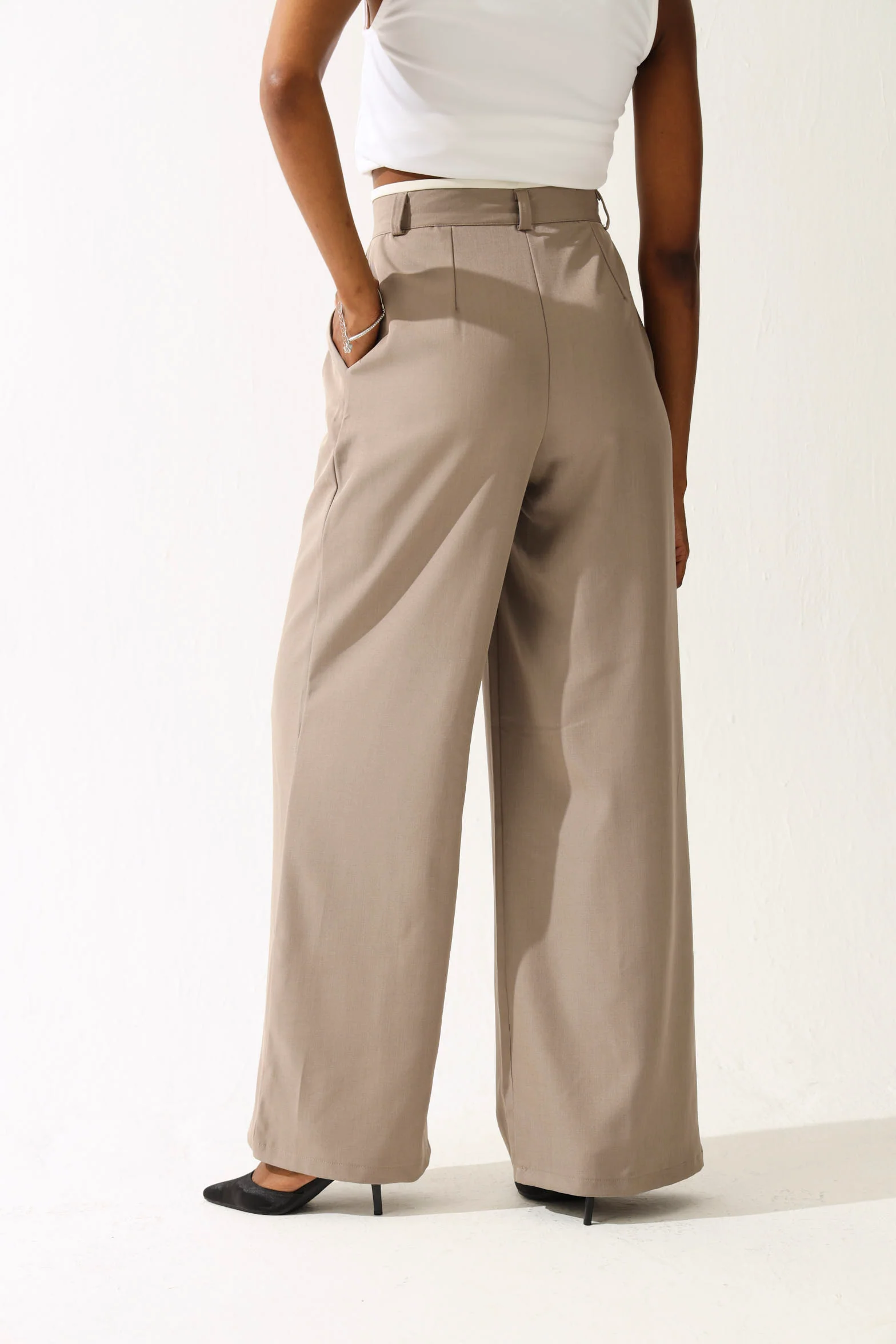 Tuxedo Pants - Taupe - Image 5