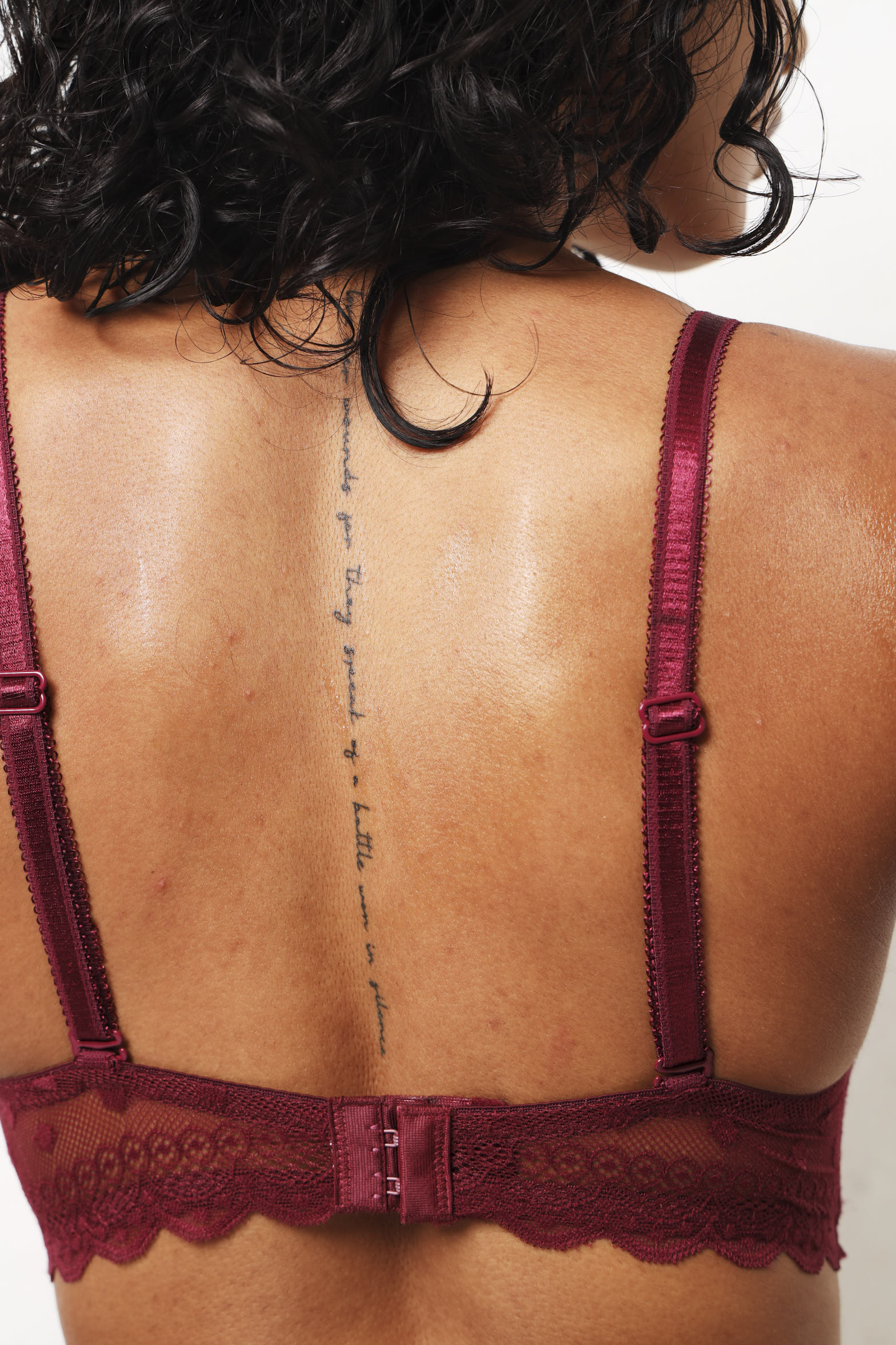 Twin pack Dobby Balconette Bra - Burgundy - Image 7