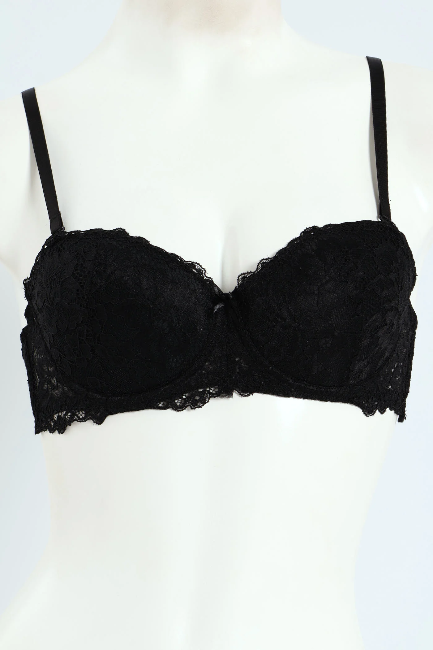 Twinpack Galloon Lace Balconette Bra - Black/Red