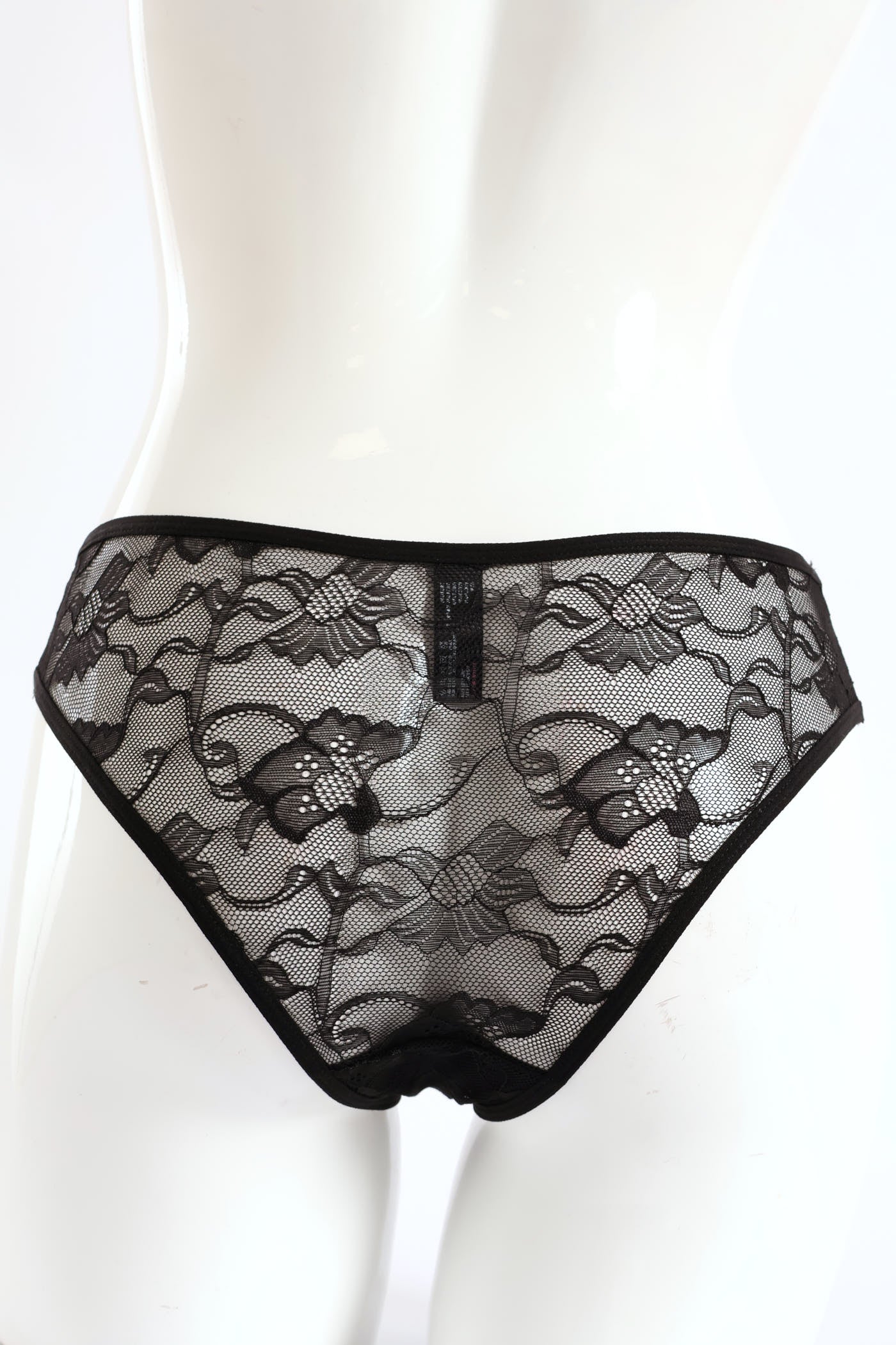 Twinpack Lace Brazilian Panty - Black/Baked Apple - Image 3
