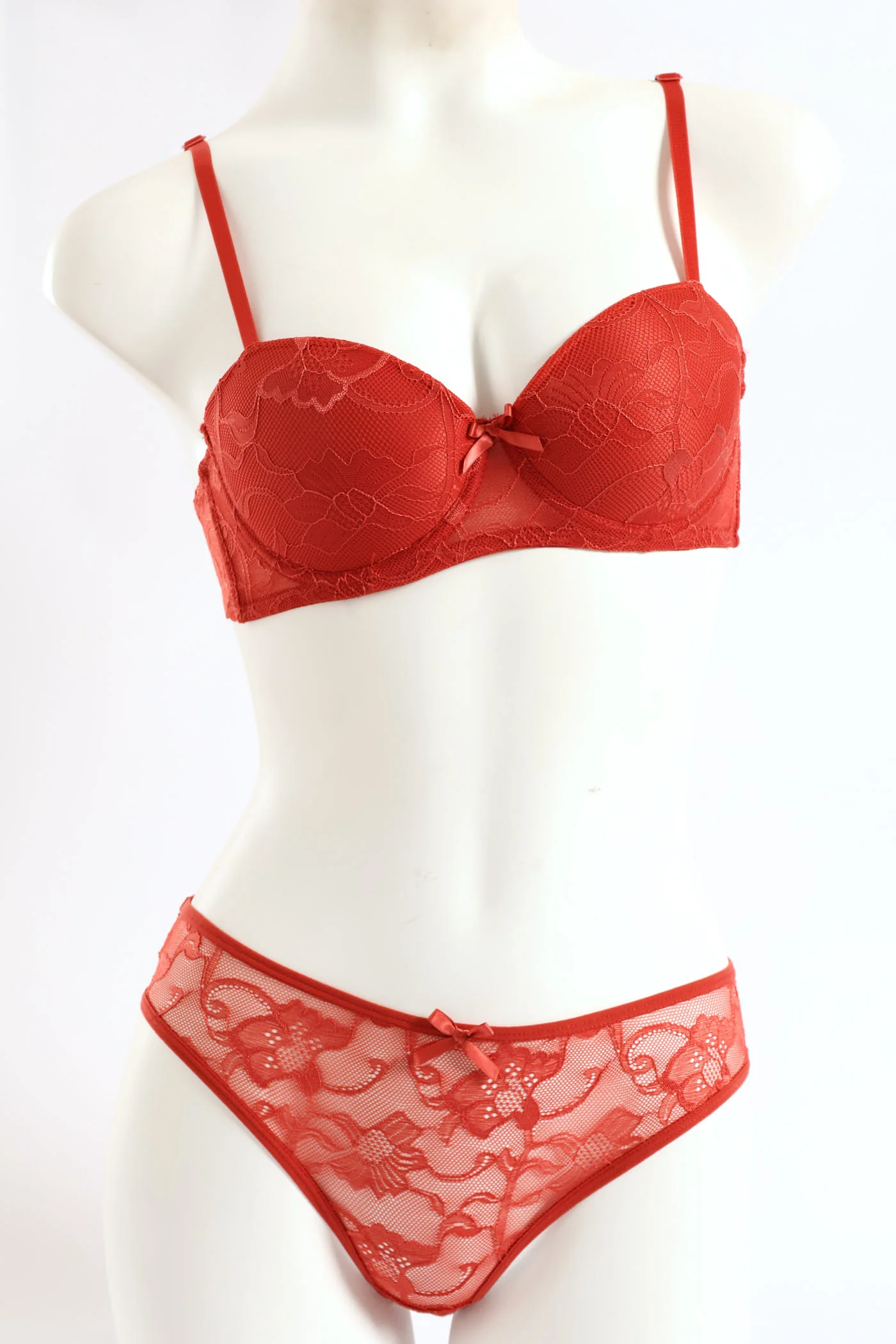 Twinpack Lace Brazilian Panty - Black/Baked Apple - Image 4