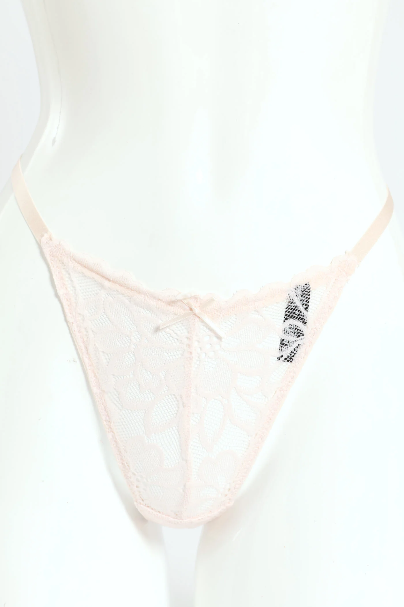 Twin Pack Lace G-String - Plum/Mauve - Image 2