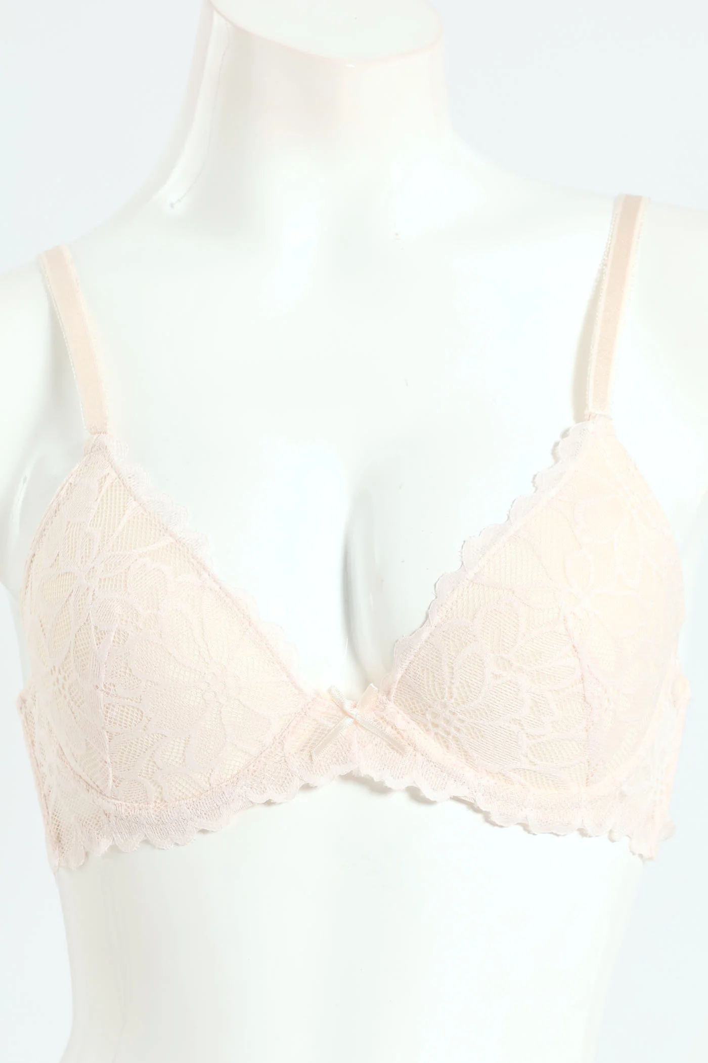 Twin Pack Lace Plunge T-Shirt Bra - Plum/Mauve - Image 2