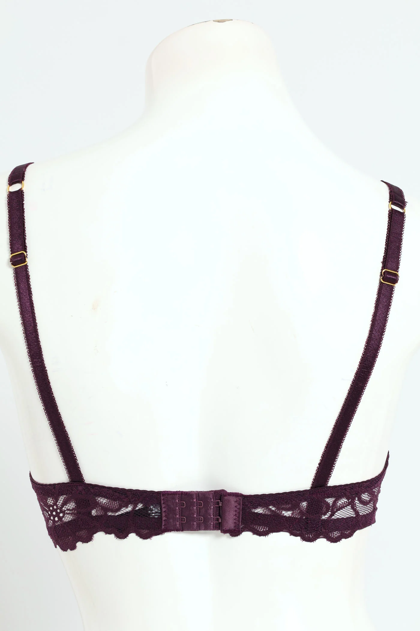 Twin Pack Lace Plunge T-Shirt Bra - Plum/Mauve - Image 4