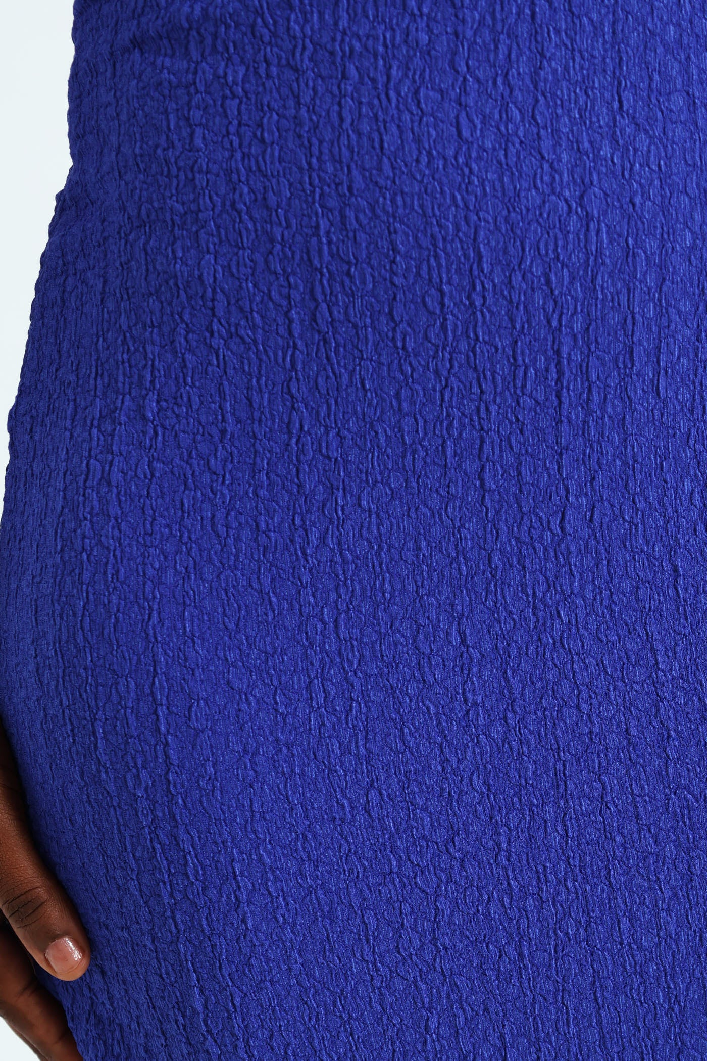 Twist Bodice Strappy Midi Dress - Blue - Image 3