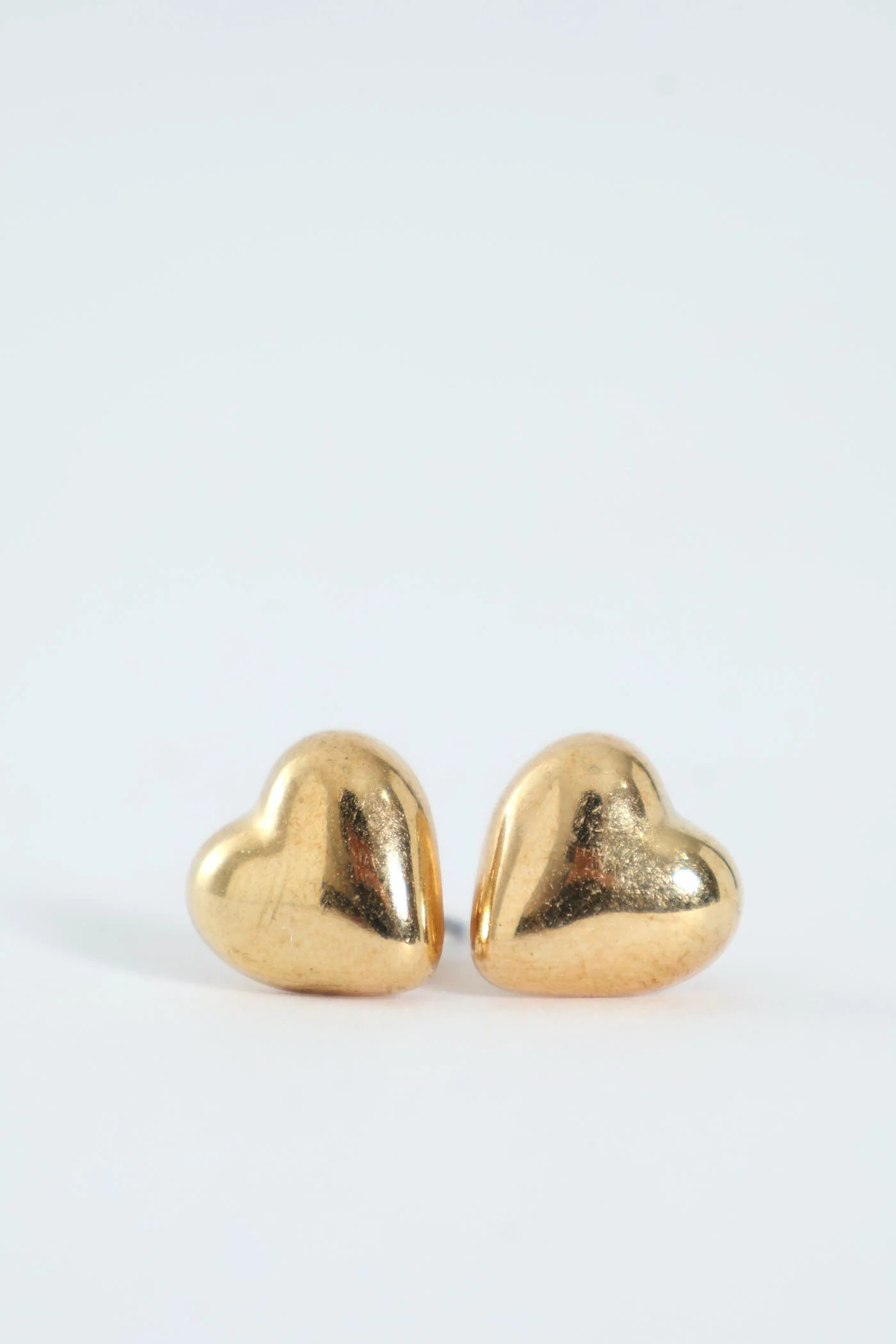 Twisted Chain Heart Necklace & Matching Earrings - Gold - Image 2