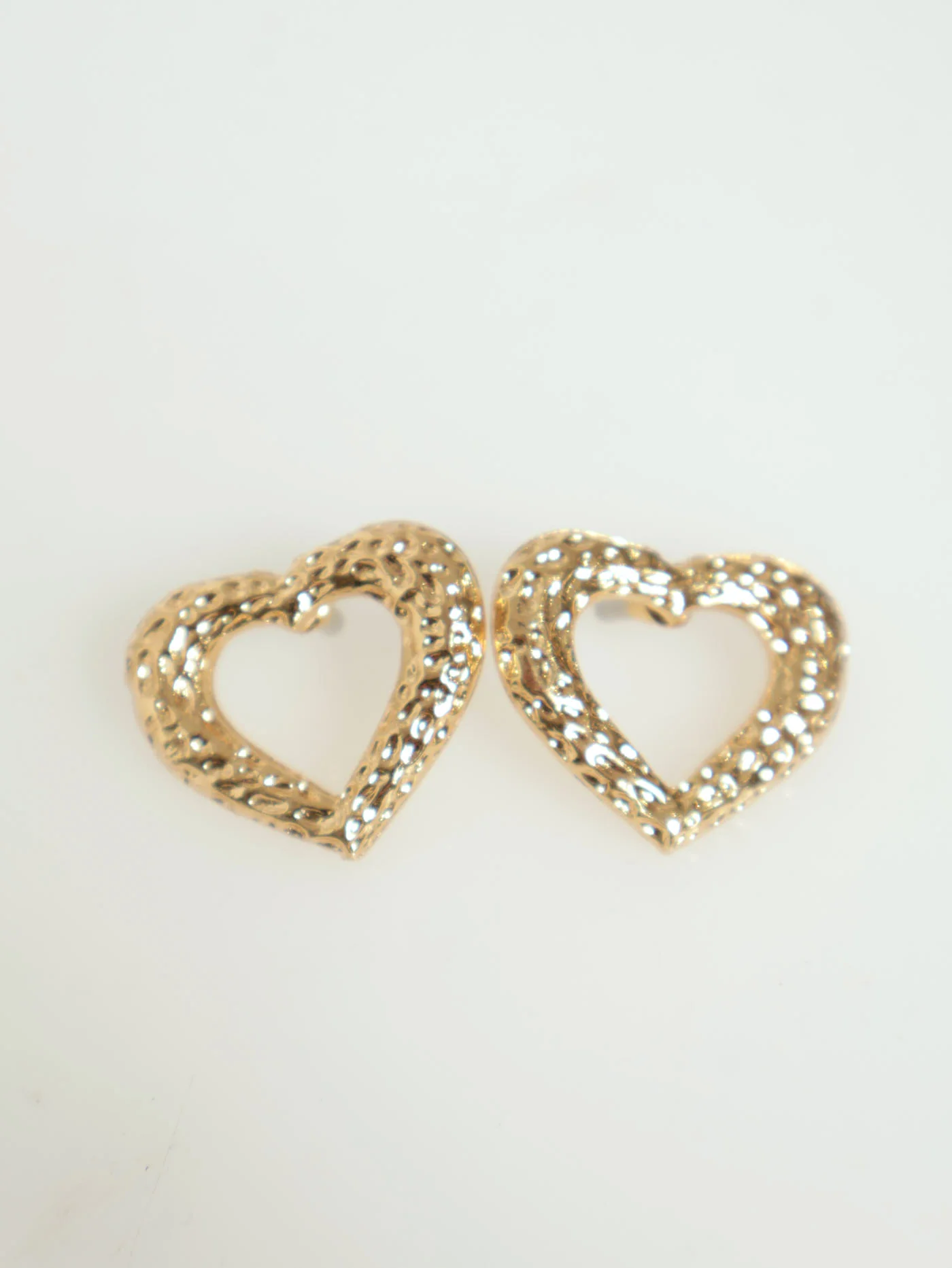 Twisted Statement Heart & Matching Earrings - Gold - Image 2