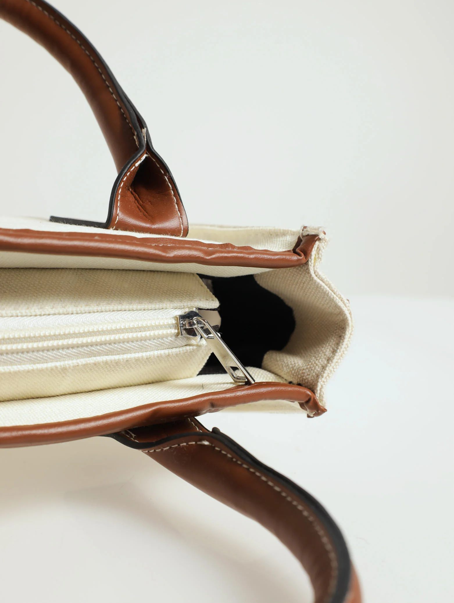 Two Toned Canvas Tote Bag - Image 4