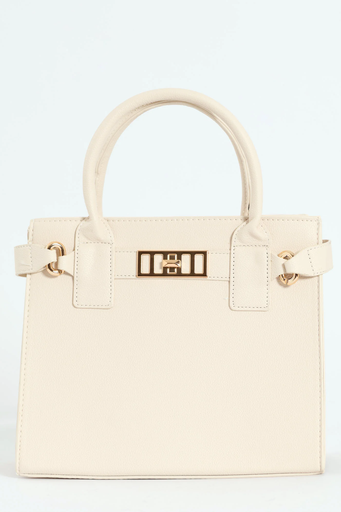 Update Lock & Chain Tote Bag - Cream