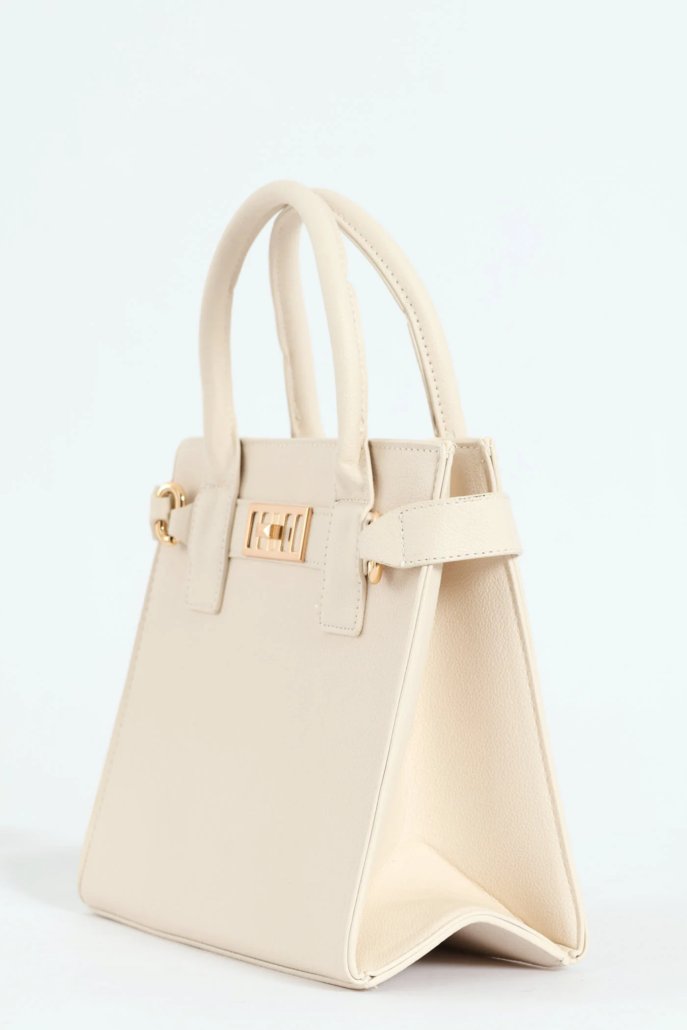 Update Lock & Chain Tote Bag - Cream - Image 2