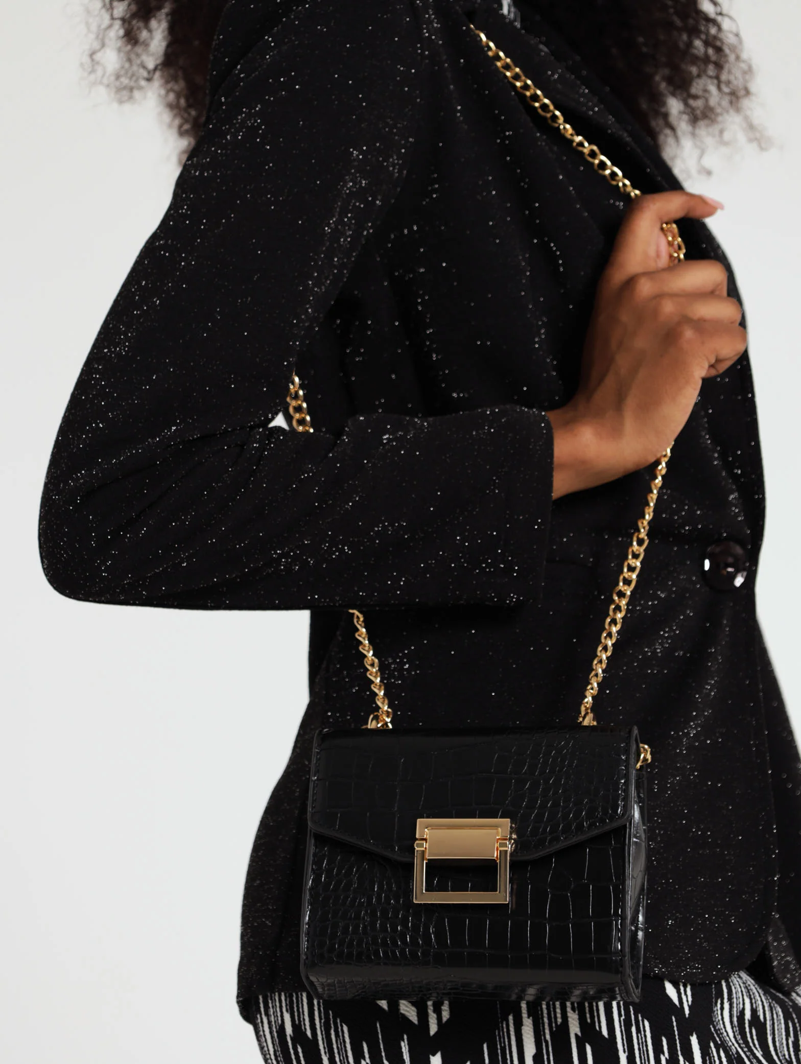 Covered Buckle Satchel