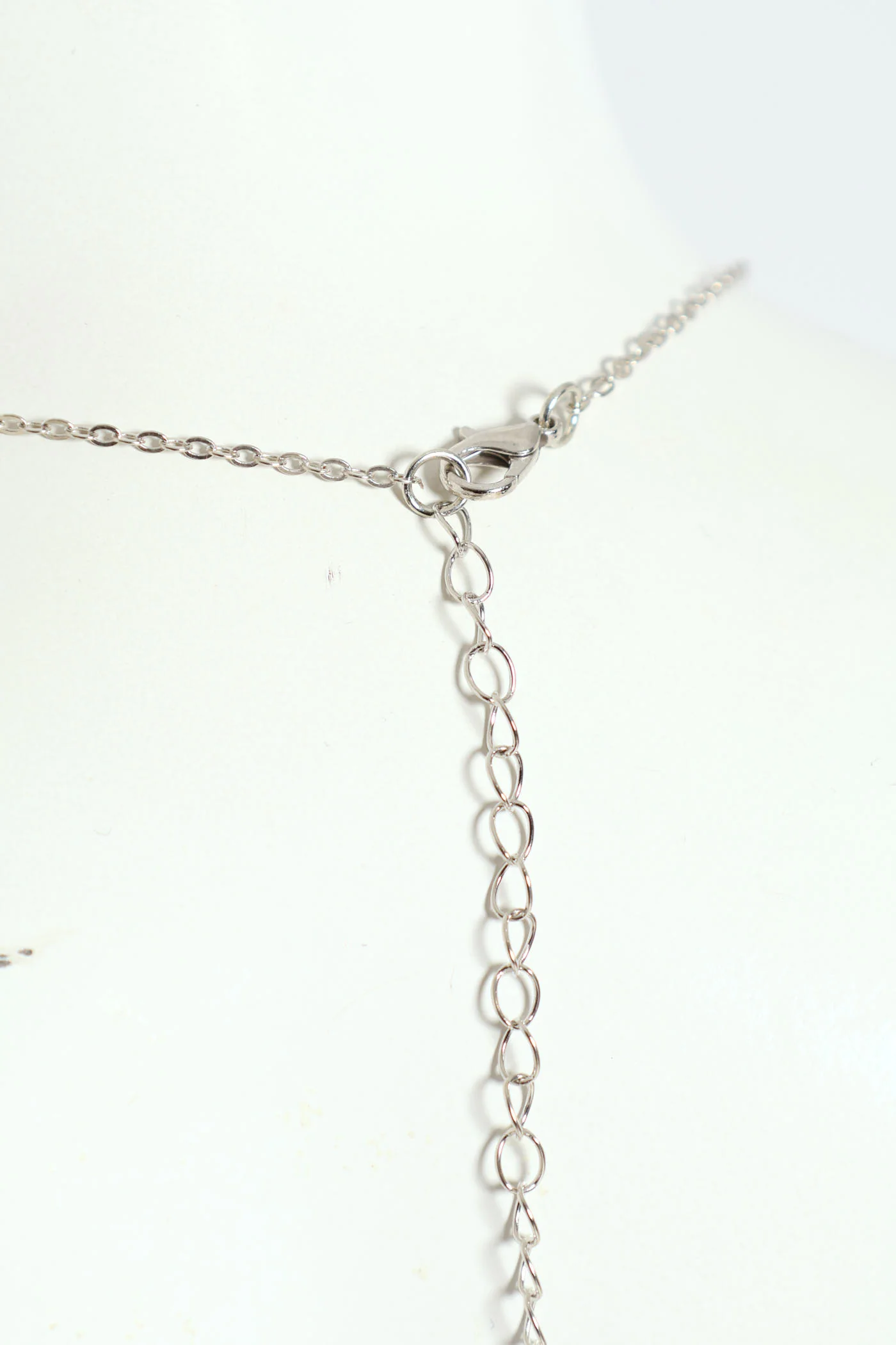 Updated Diamante Love Necklace - Silver - Image 4