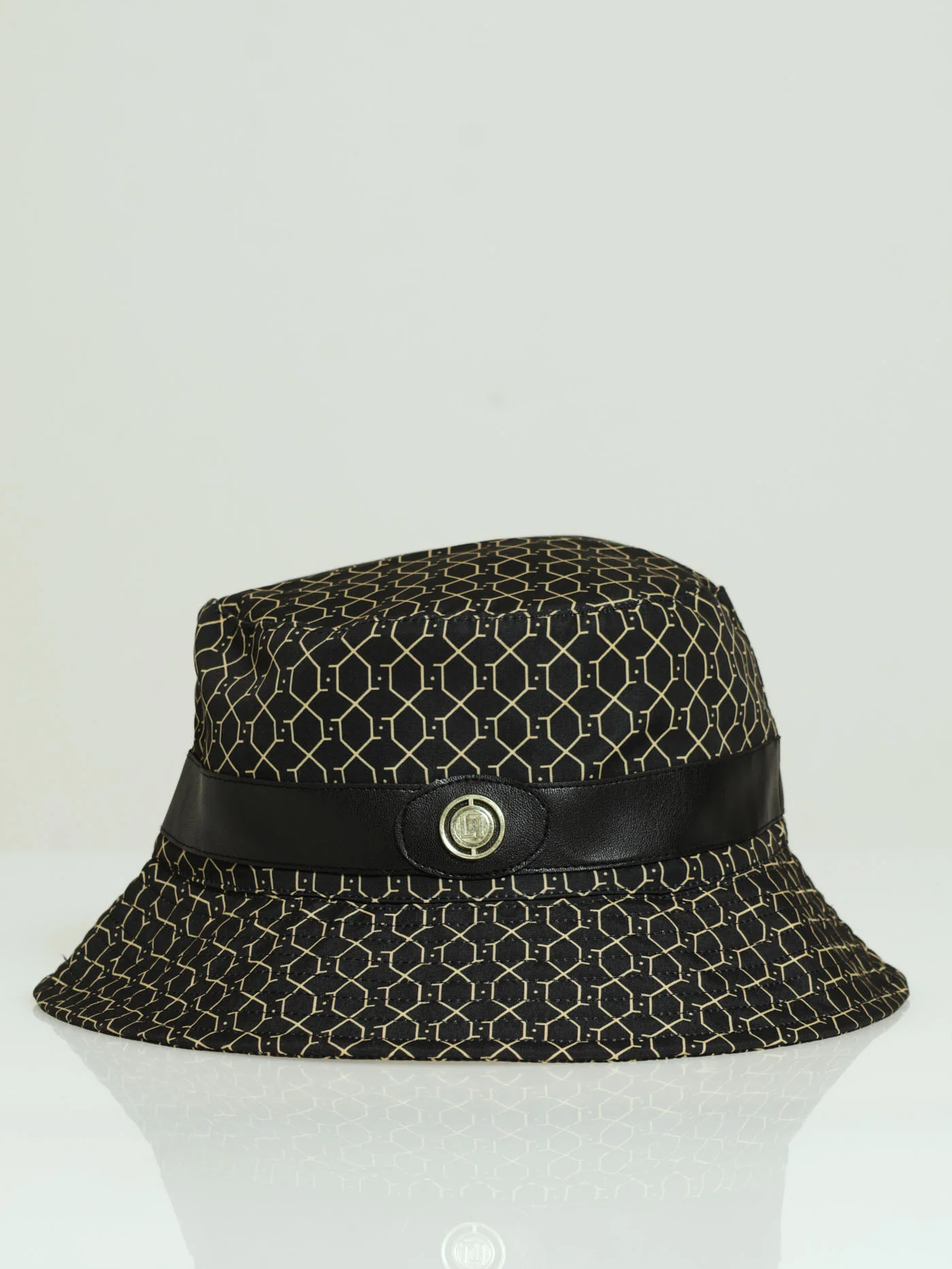 Updated Monogram Bucket Hat - Black