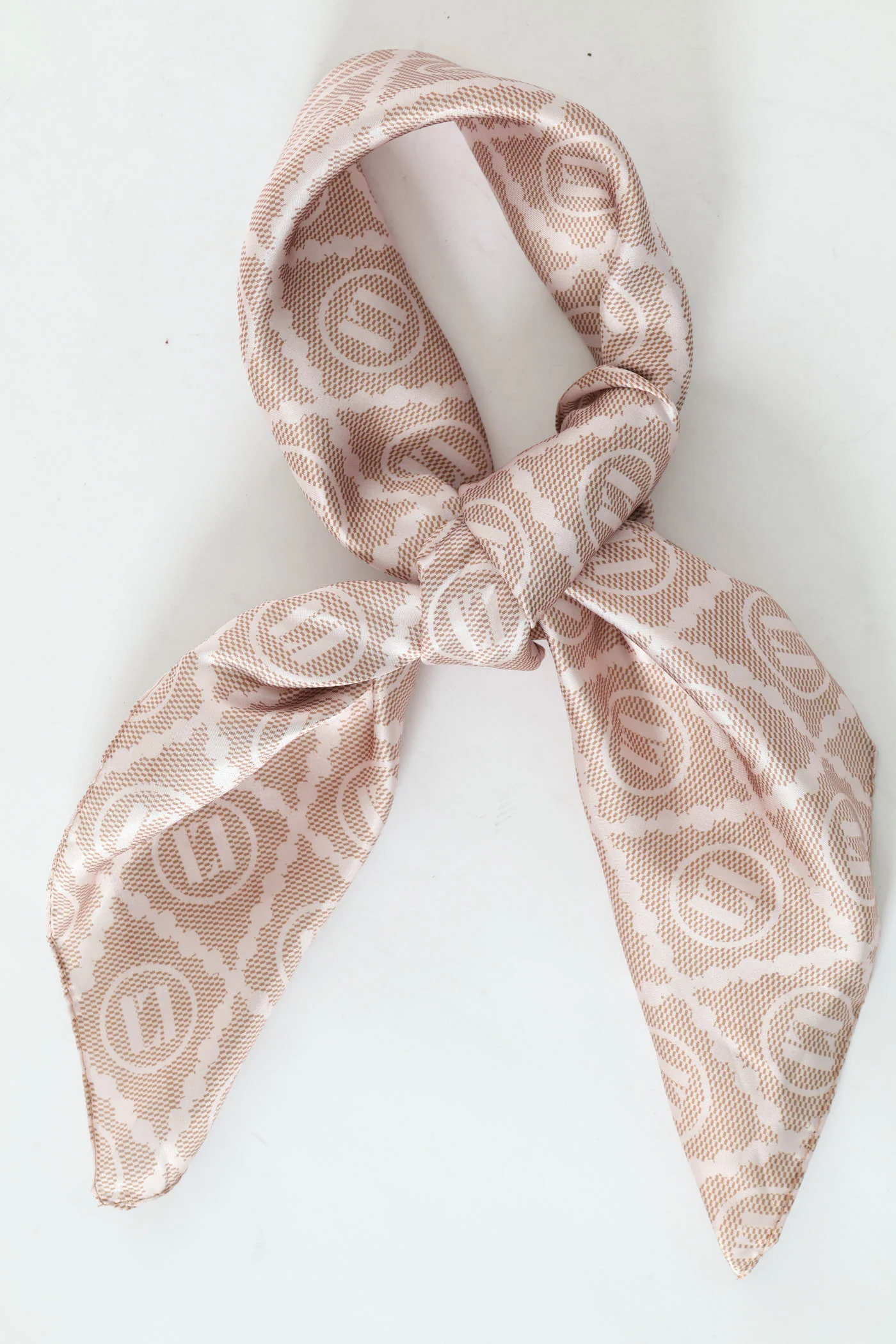 Updated Monogram Satin Scarf - Multi