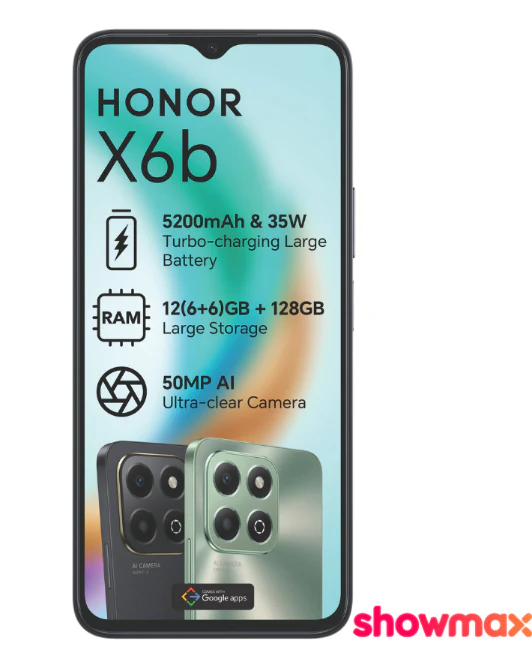 X6b 4G 128GB Black Cellphone Vodacom