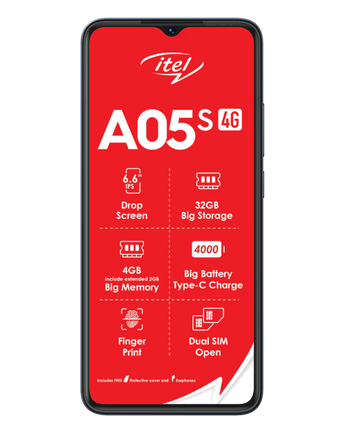 A05S 32GB Dual Sim Black Cellphone Vodacom