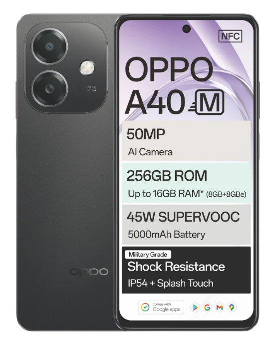 A40M 256GB Dual Sim Black Cellphone Vodacom - Image 2