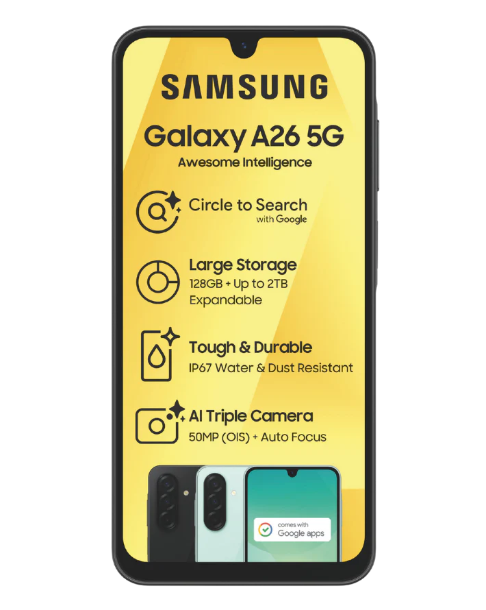 Galaxy A26 128GB 5G Light Green Cellphone Vodacom