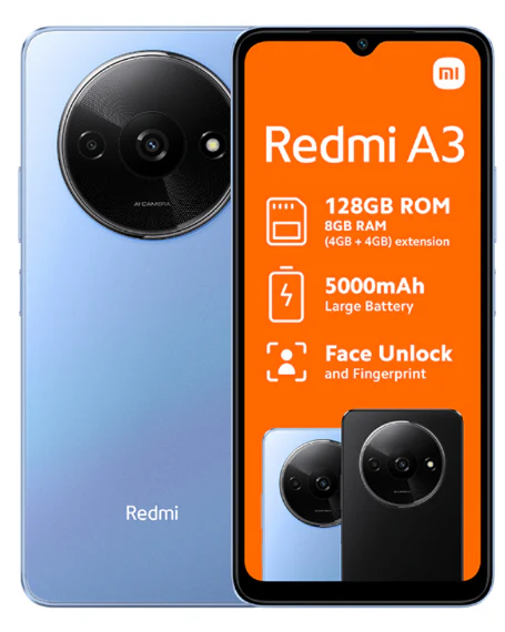 Redmi A3 128GB Dual Sim Blue Cellphone Vodacom