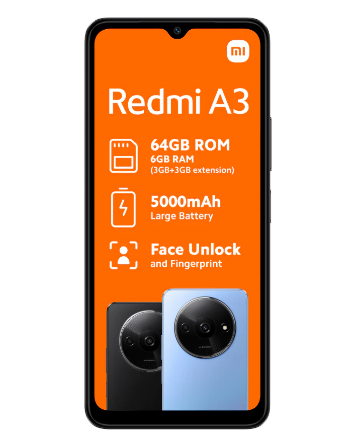 Redmi A3 64GB Dual Sim Blue Cellphone Vodacom