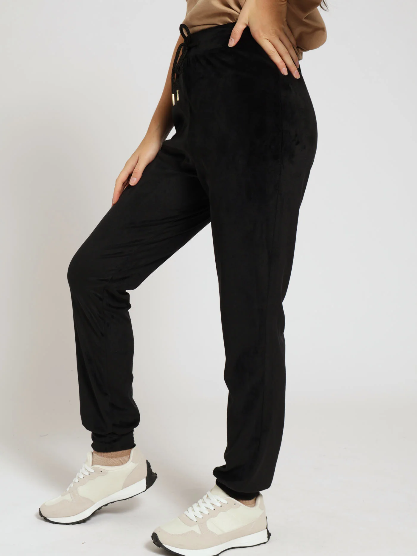Velour Jogger - Black - Image 2
