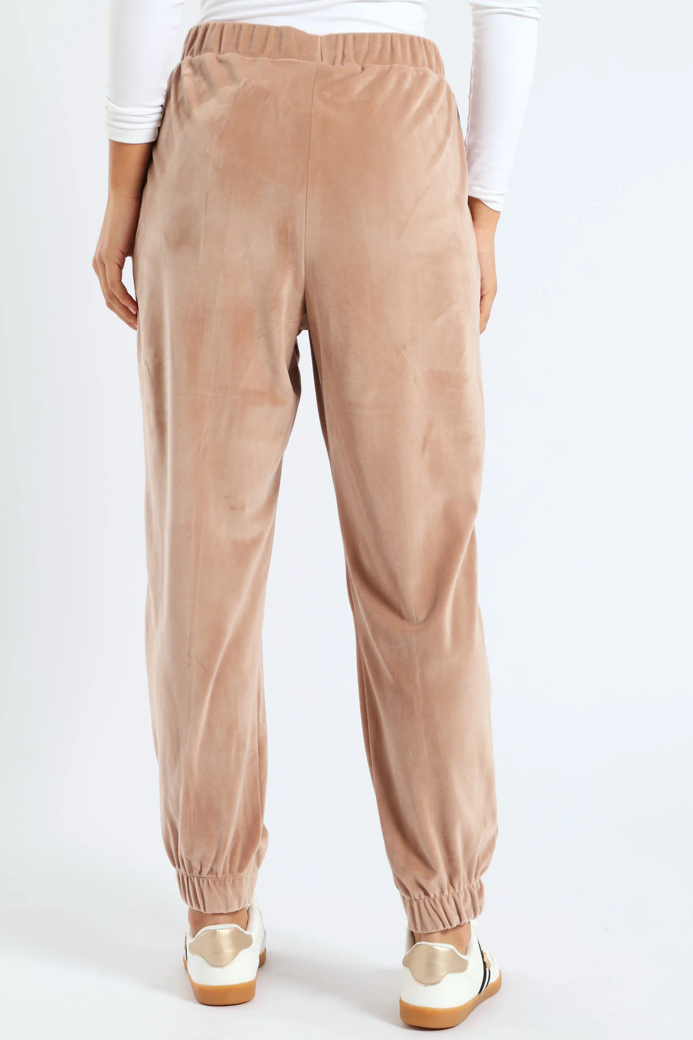 Velour Jogger - Taupe - Image 6