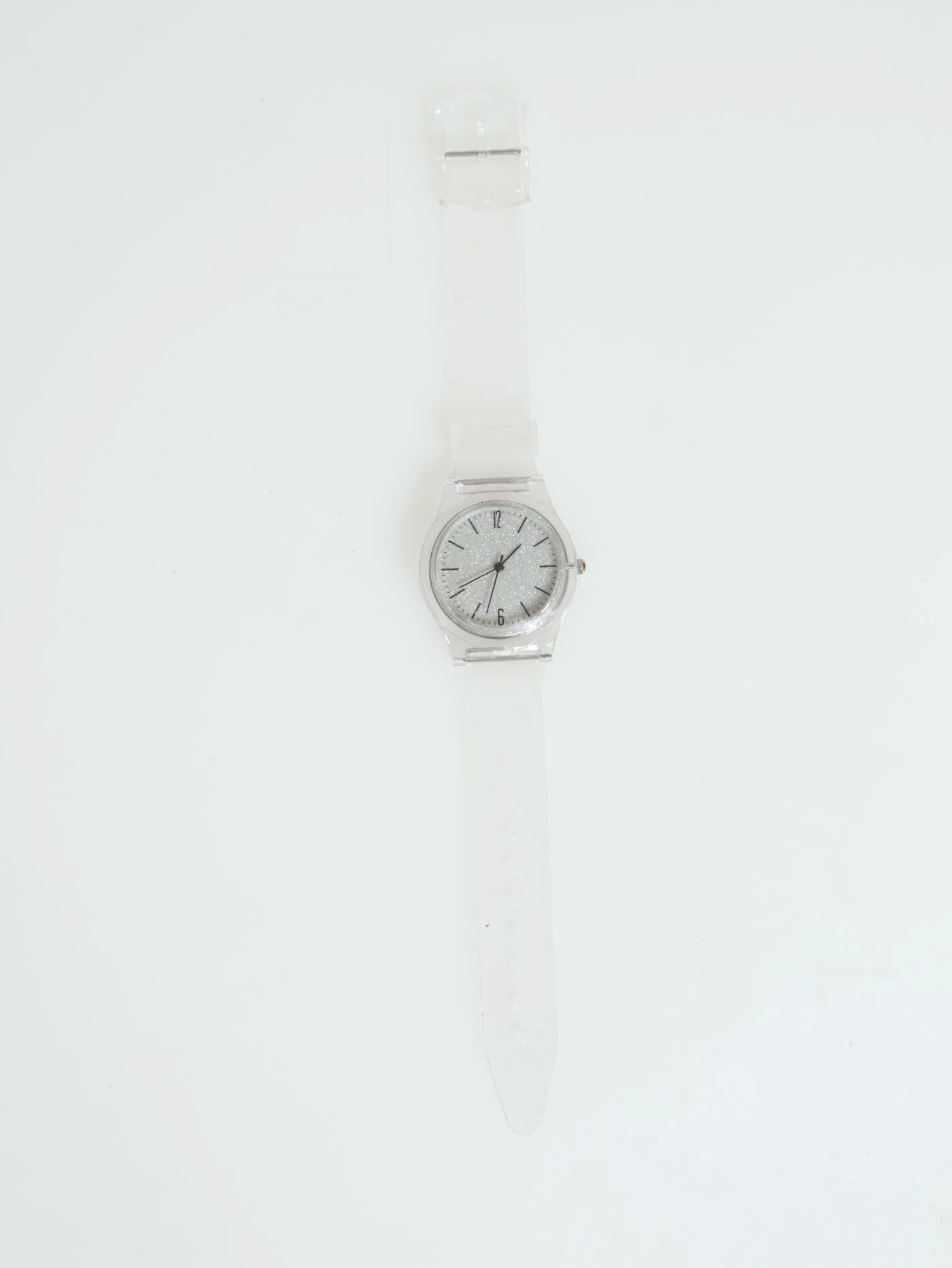 Vinyl Strap Minimal Watch - Clear