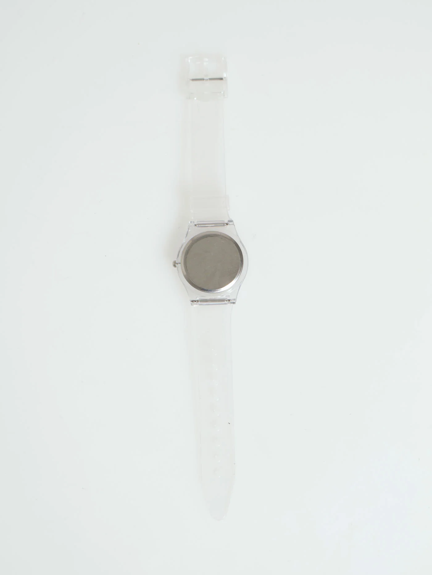 Vinyl Strap Minimal Watch - Clear - Image 3