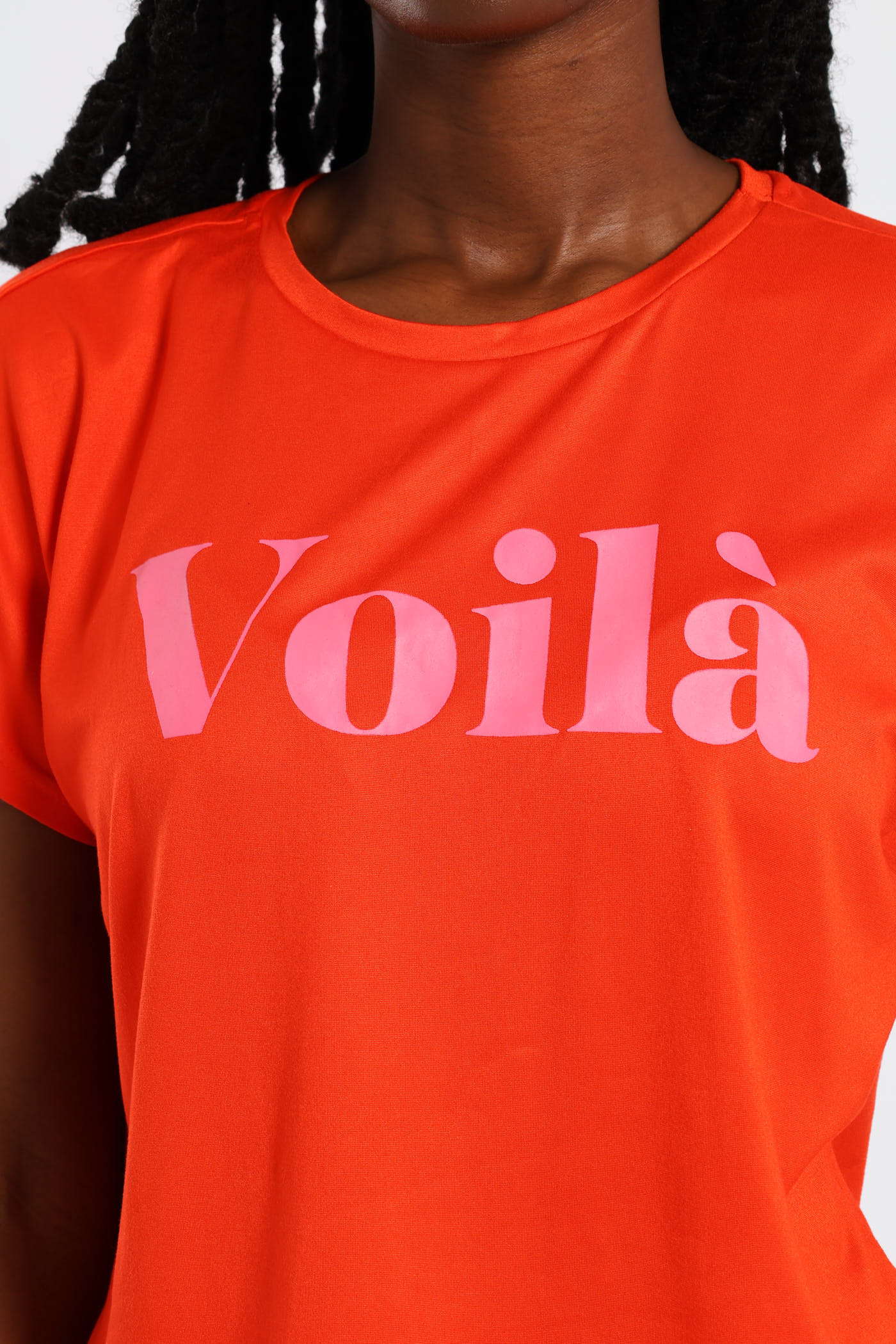 Voila Extended Shoulder Tee - Red - Image 4