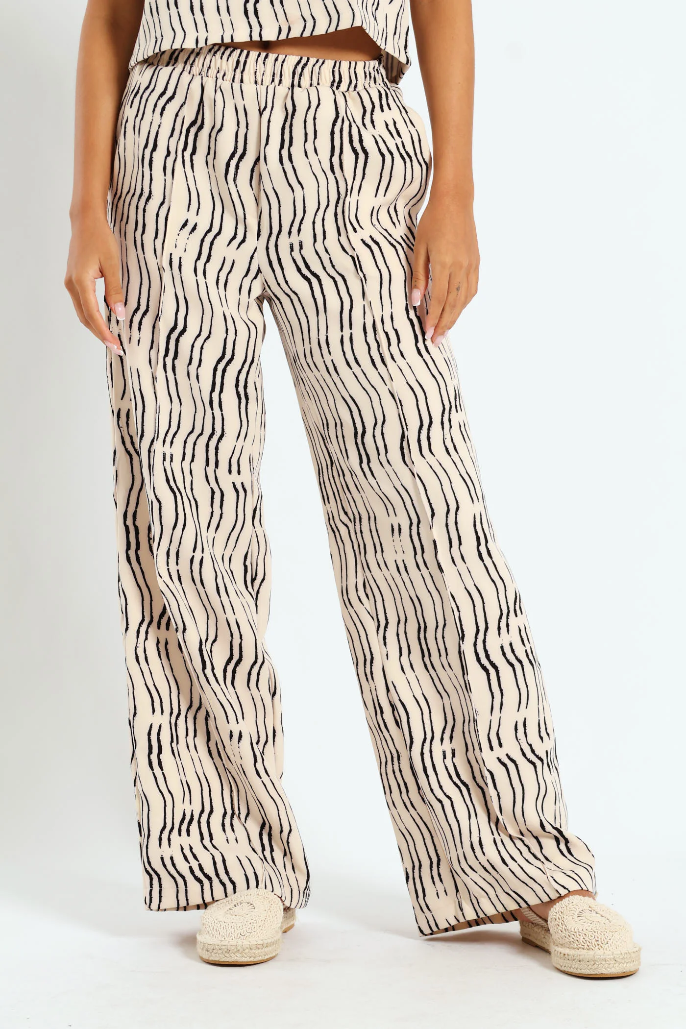 Wave Barbi Wideleg Pants - Multi