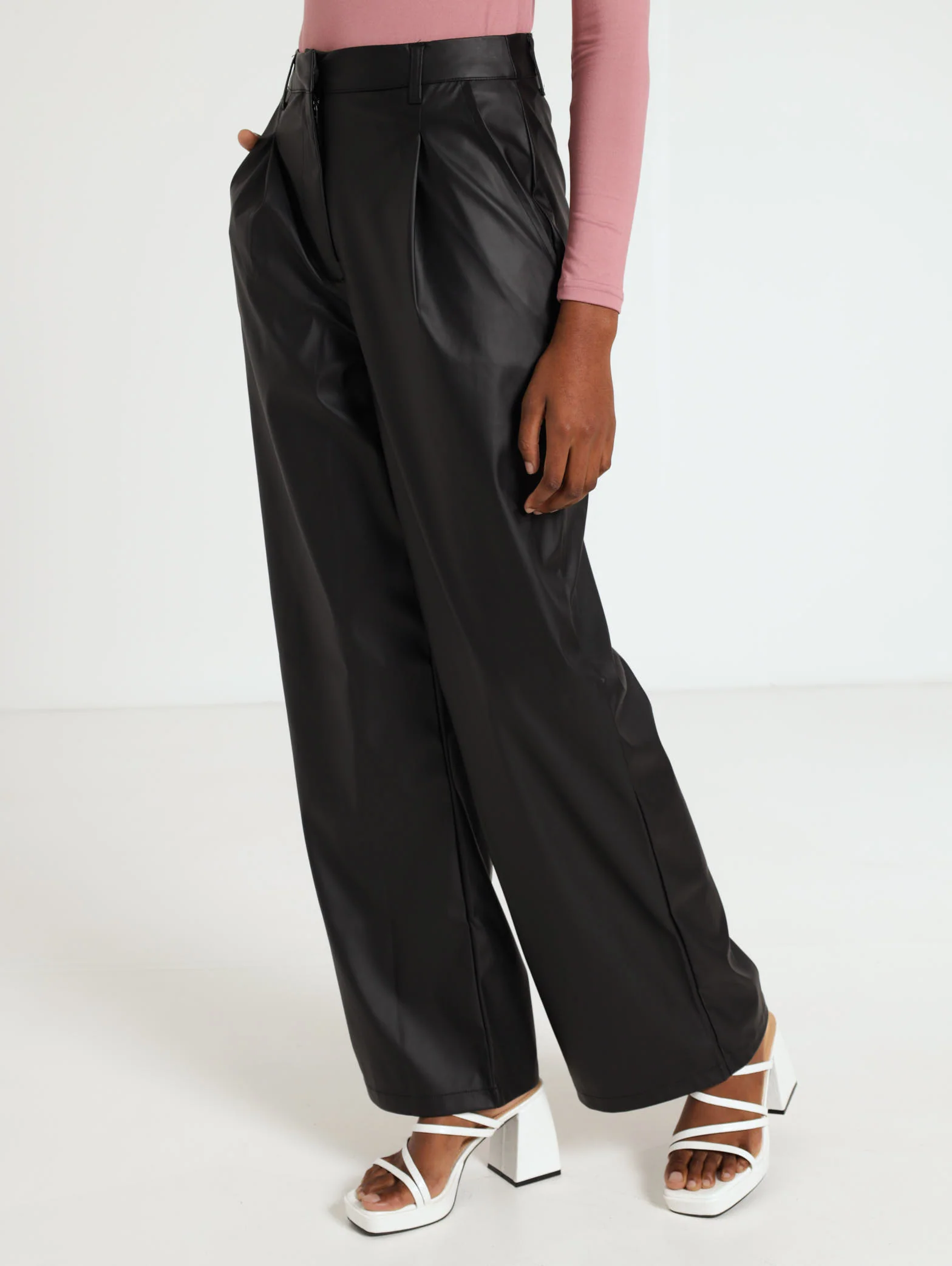 Wide Leg Pu Pant - Image 3