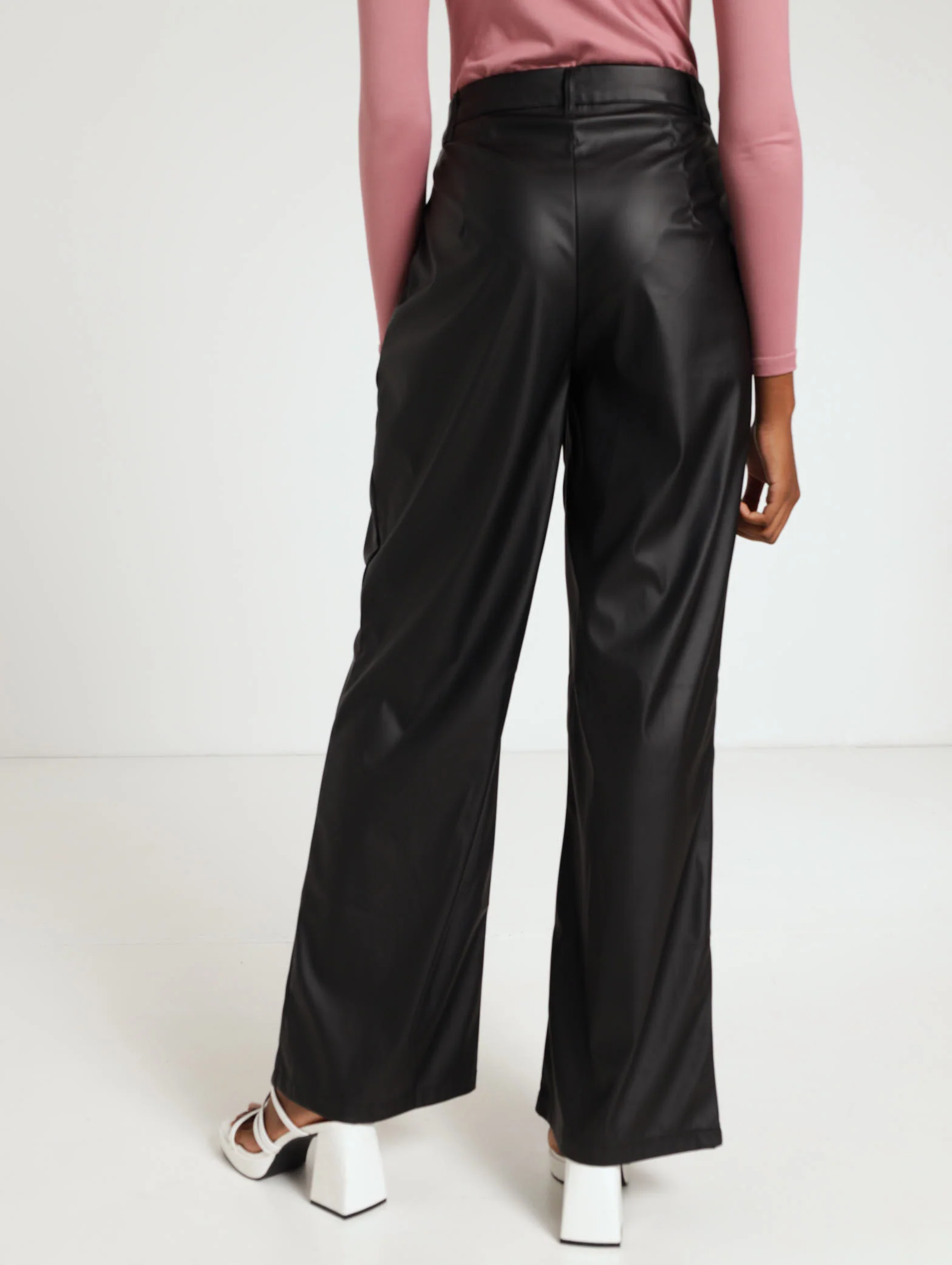 Wide Leg Pu Pant - Image 4