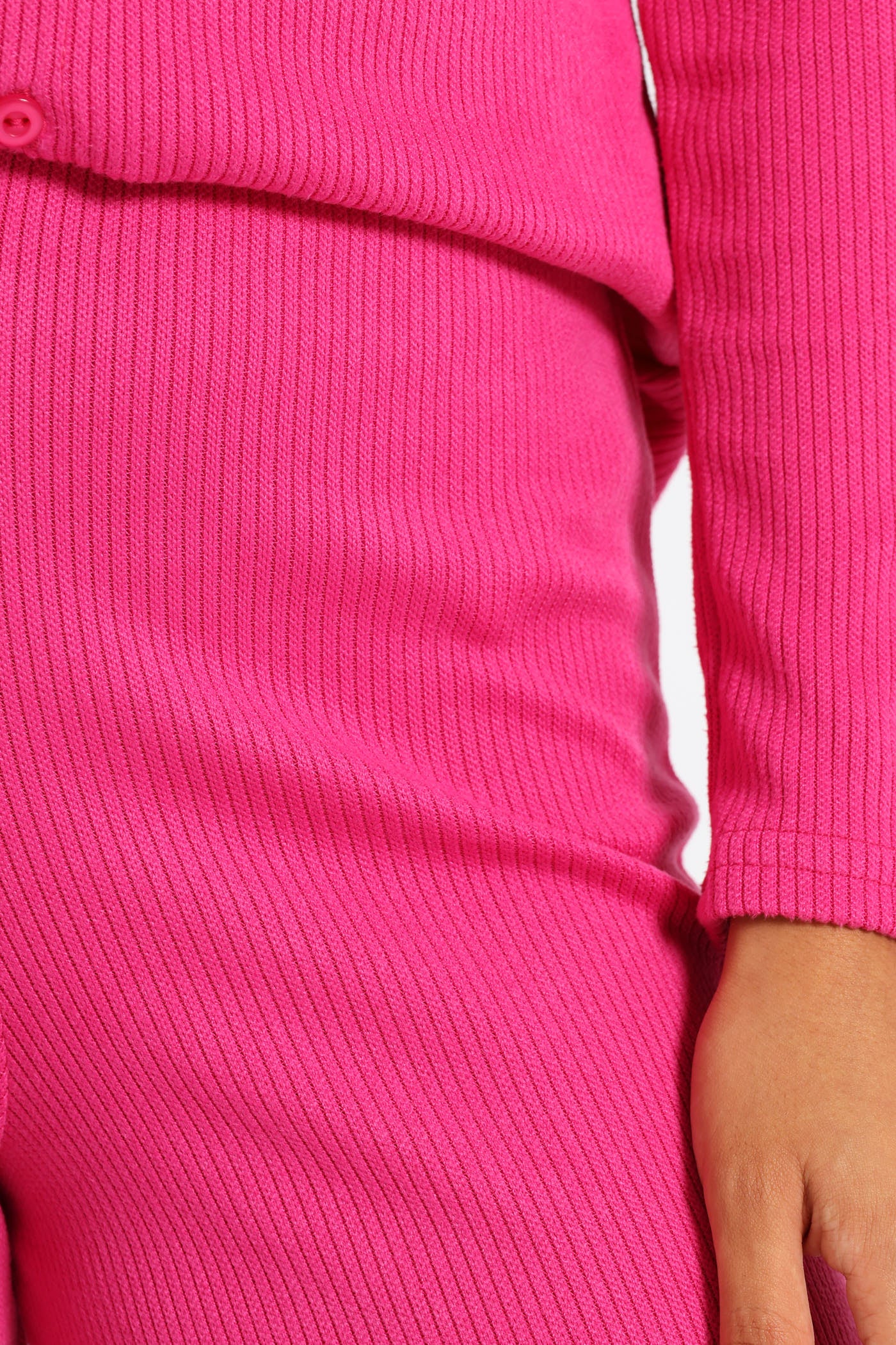 Wide Leg Relaxed Loungewear Pants - Magenta - Image 4
