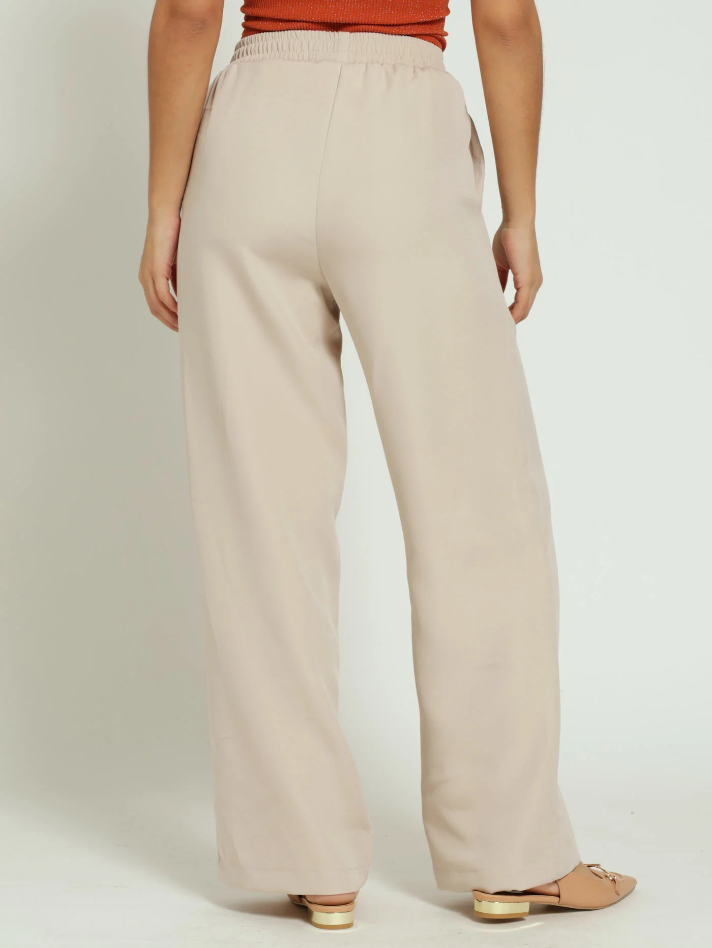 Wideleg Barbi Pants - Stone - Image 3