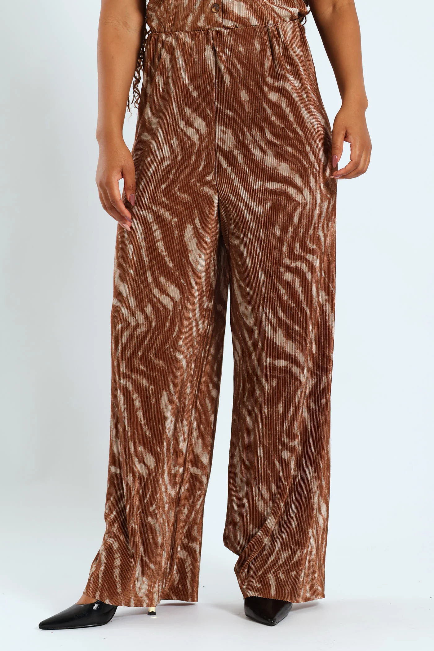 Wideleg Bodre Pants - Animal