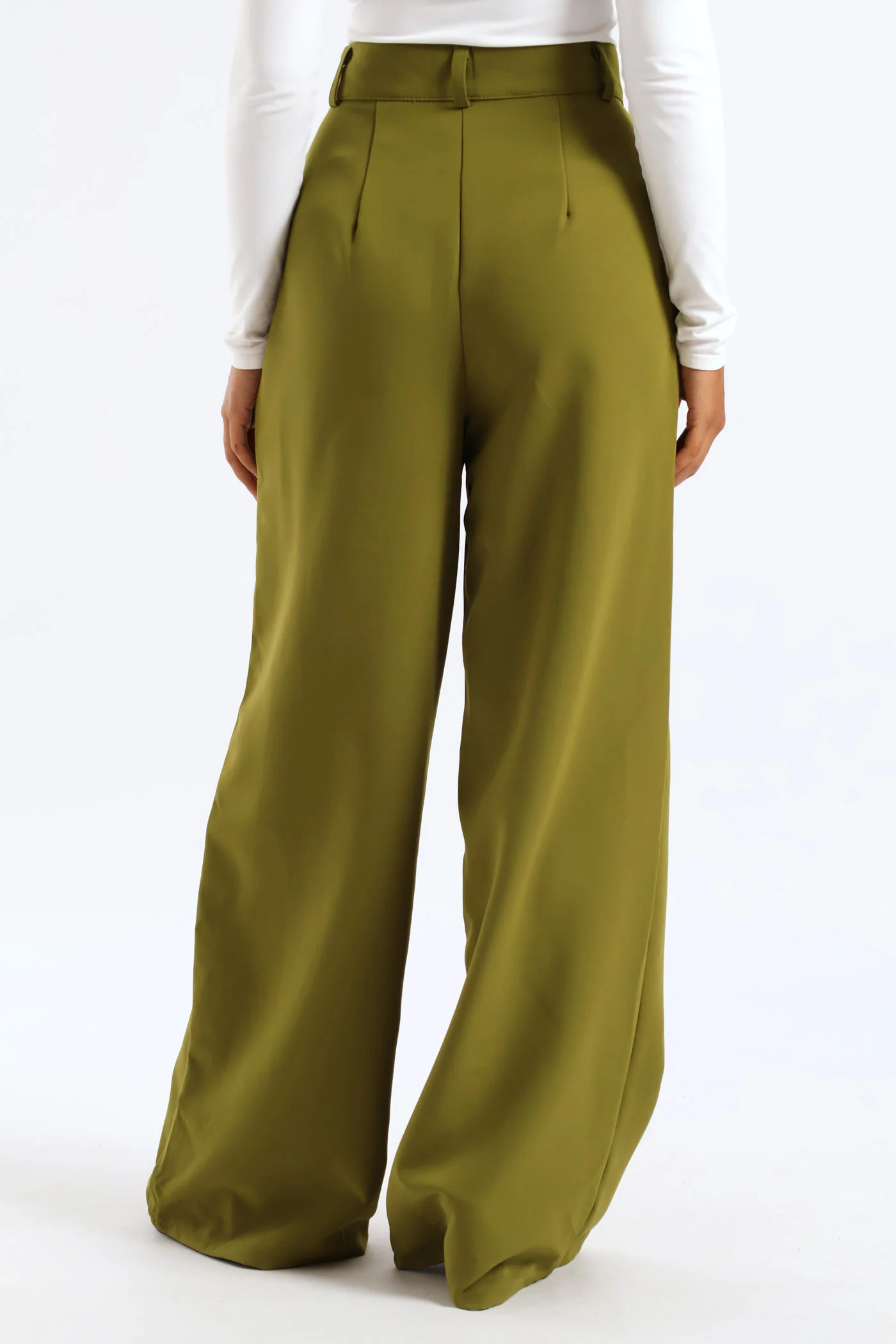 Wideleg Pants - Avocado - Image 5