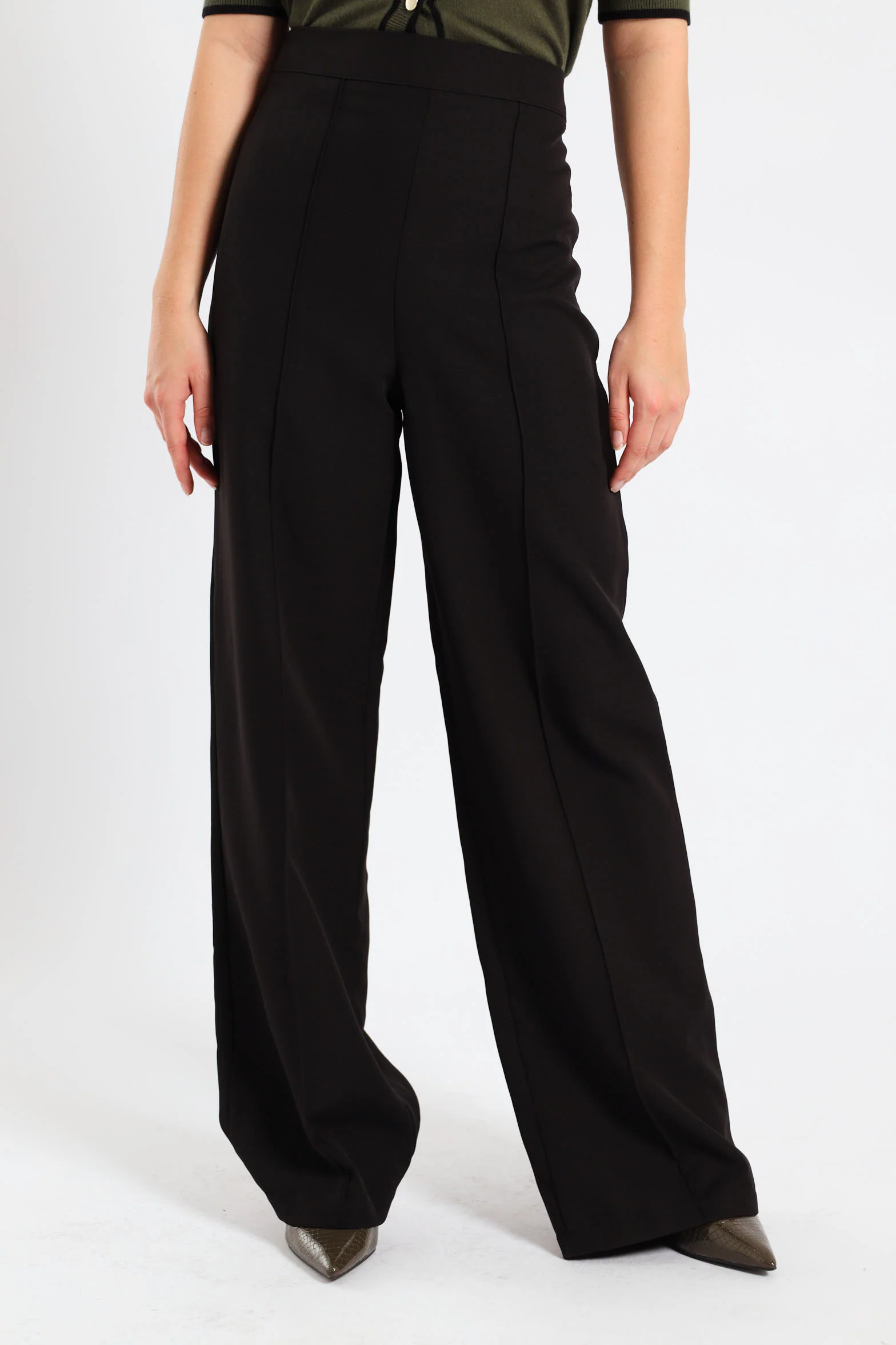 Wideleg Pants - Black