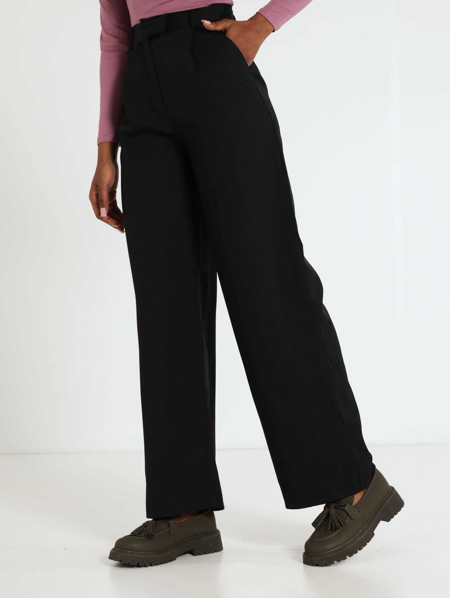 Wideleg Pants Black - Image 2