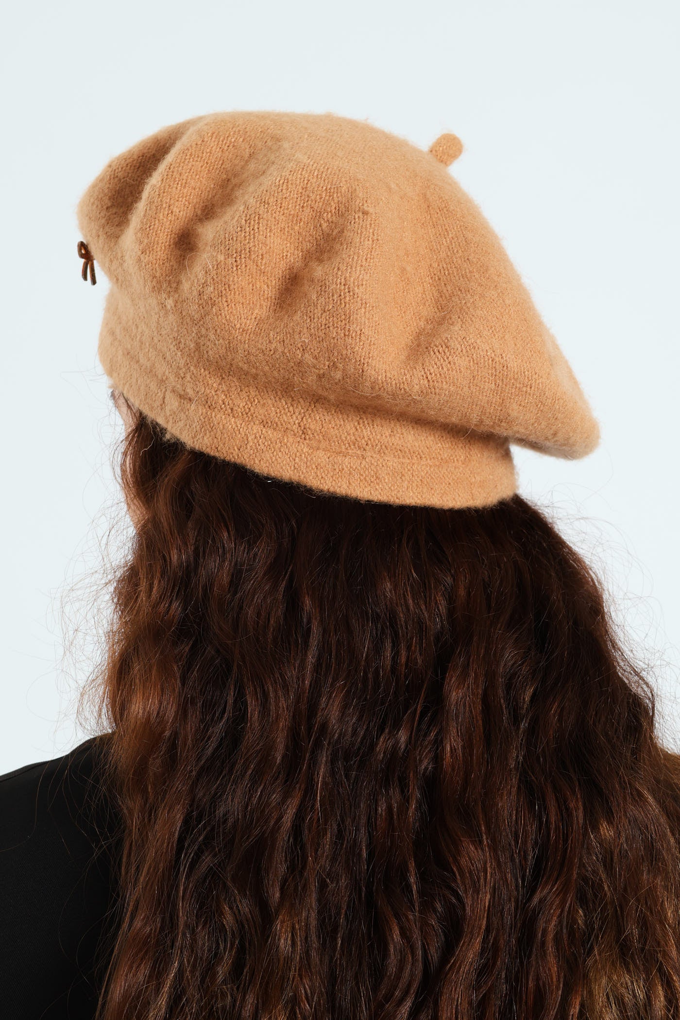 Woolen Beret Hat - Tan - Image 4