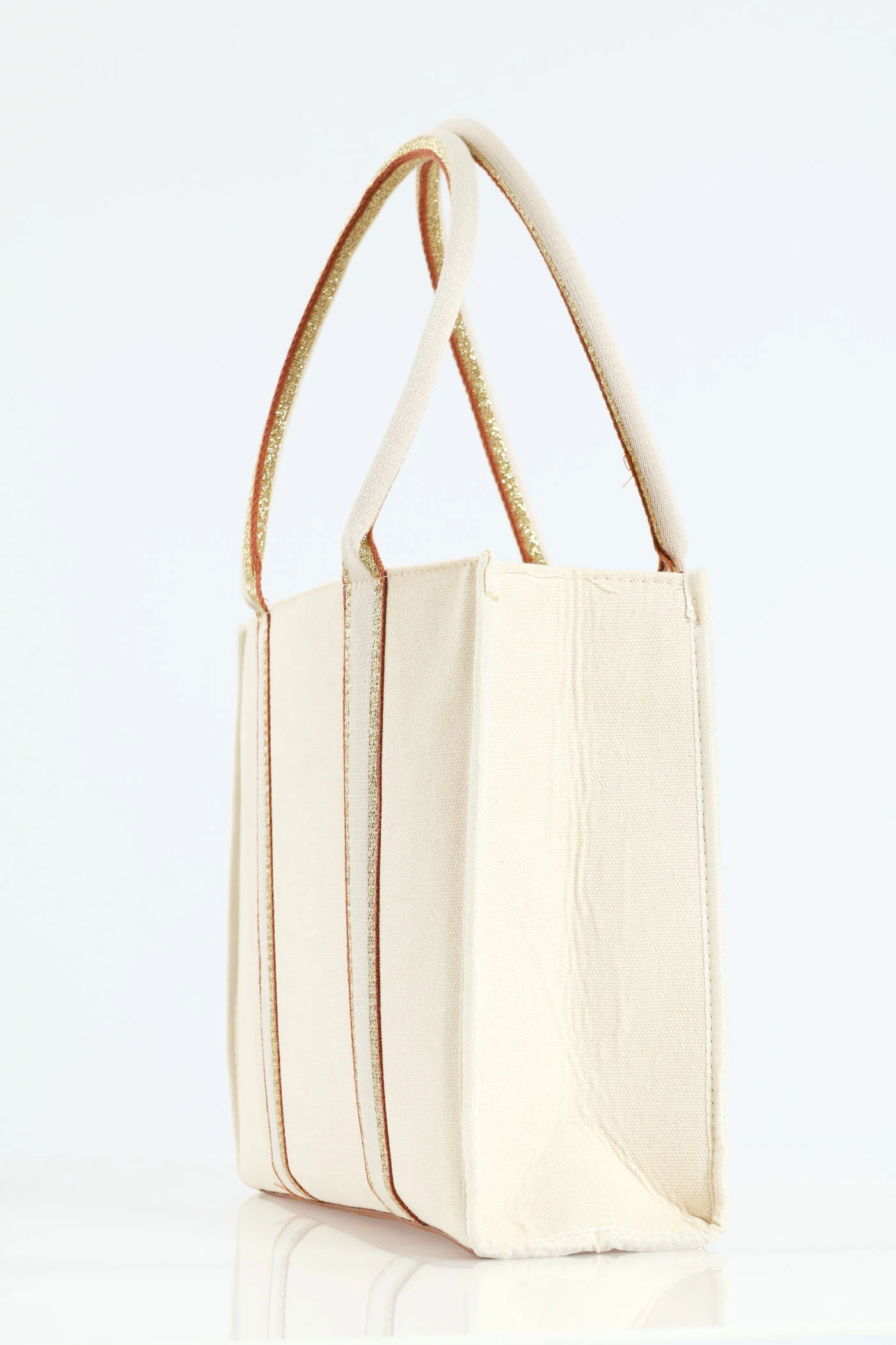Woven Detail Everyday Tote Bag - Nude - Image 4