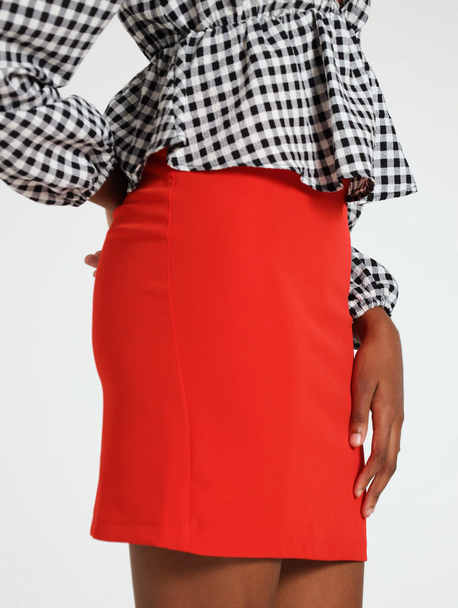 Woven Mini Skirt - Image 3